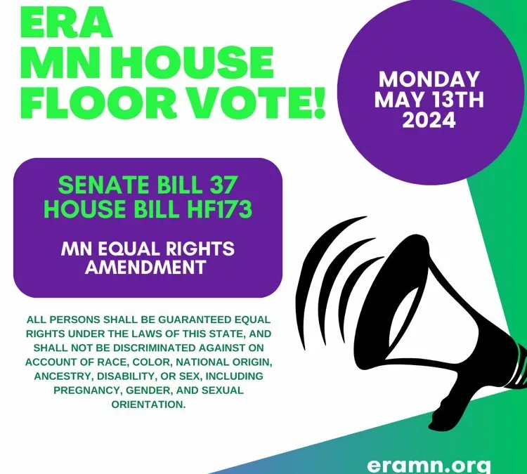 Action Alert May 13: Join us for vote for ERA on House Floor