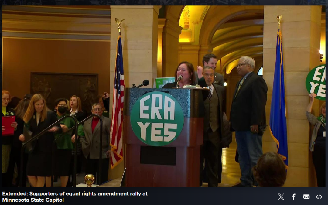 Extended: Supporters of equal rights amendment rally at Minnesota State Capitol