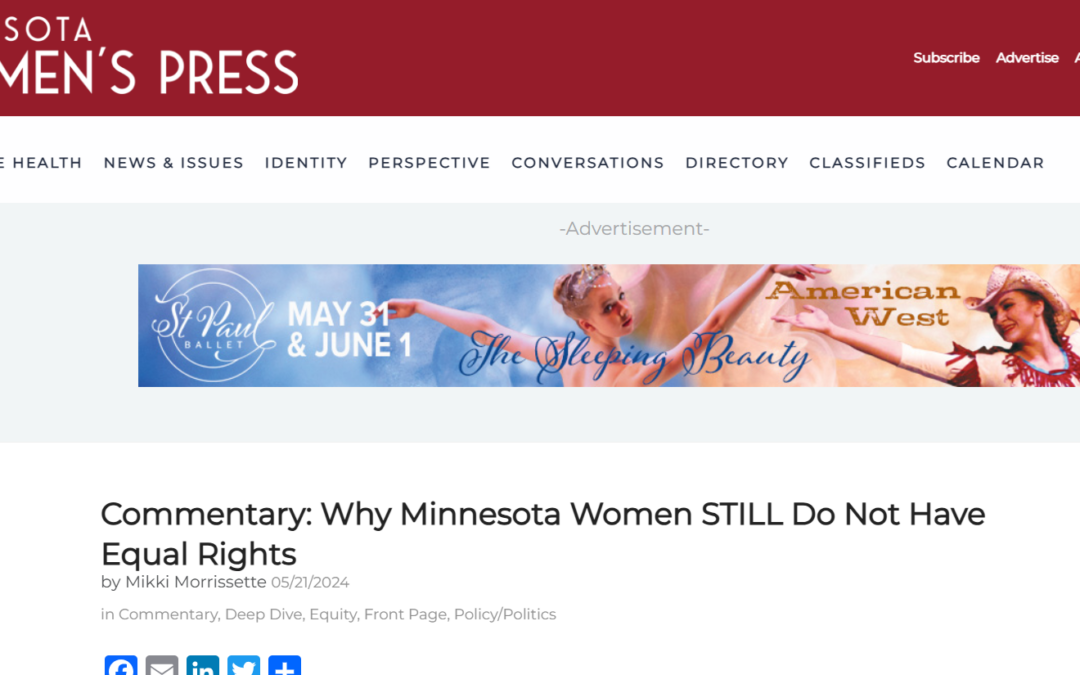 Commentary: Why Minnesota Women STILL Do Not Have Equal Rights