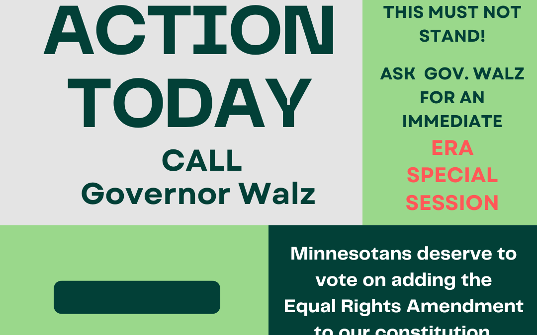 ACTION ALERT: Ask Governor Walz for Special Session